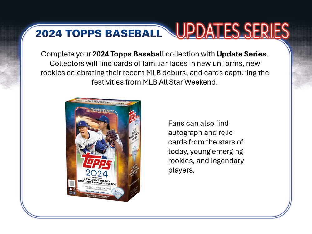 2024 Topps Update Series Baseball Value Box  ***PRE-ORDER***