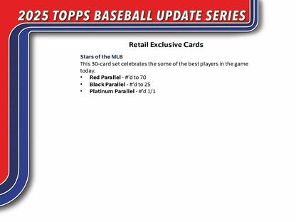 2025 Topps Update Baseball Value Blaster Box