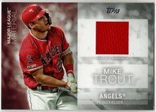 2020 Topps Update Baseball Major League Materials Relic Card MLM-MTR Mike Trout