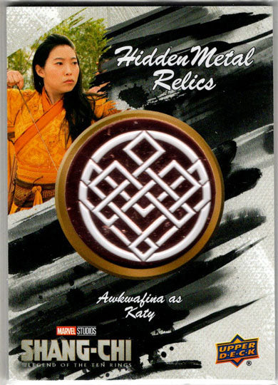 2023 Upper Deck Marvel Shang-Chi Hidden Metal Relics Card MR-1 Awkwafina