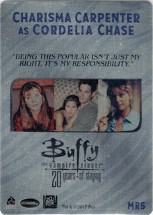 Buffy Ultimate Collectors Series 3 Metal Retrospectives Insert Card MR5 Cordelia