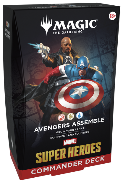 2026 Wizards Magic MTG Marvel Super Heroes Commander Deck Case
