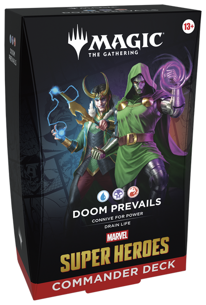 2026 Wizards Magic MTG Marvel Super Heroes Commander Deck Case