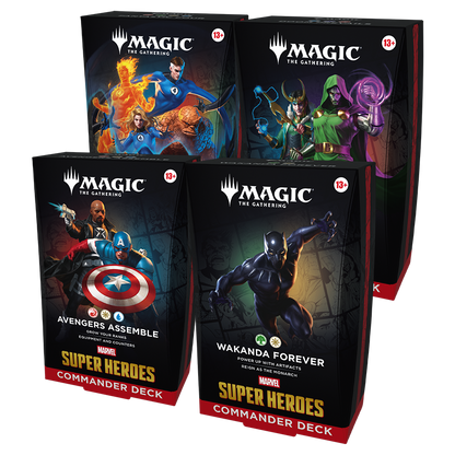 2026 Wizards Magic MTG Marvel Super Heroes Commander Deck Case