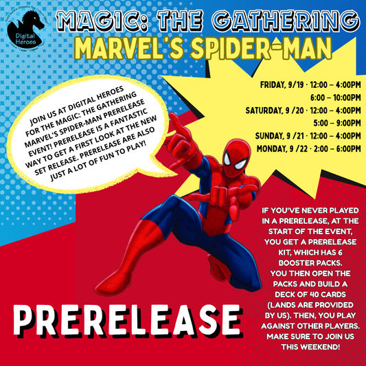 09/19/2025 12:00PM MTG Marvel's Spider-Man Prerelease Ticket