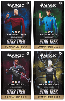 2026 Wizards Magic MTG Star Trek Commander Deck Case of 4 Decks
