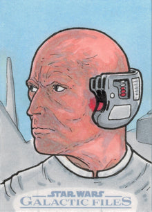 Star Wars Galactic Files Sketch Card by Russ Maheras of Lobot