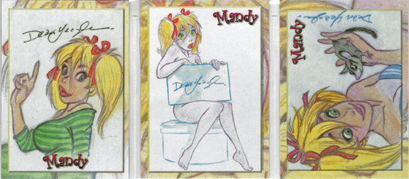 Mandy 5finity 2021 Dean Yeagle Tribute Complete 3 Card Set DYT1-DYT3