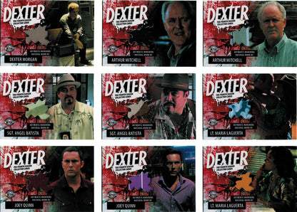 Dexter Season 4 Master Set with 4 Autograph (Hall, Lithgow), 17 Costume & 8 Prop Cards