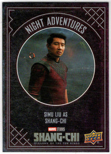 2023 Upper Deck Marvel Shang-Chi Night Adventures Insert Card NA-10 Simu Liu