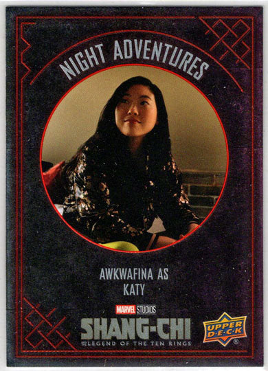 2023 Upper Deck Marvel Shang-Chi Night Adventures Red Insert Card NA-2 Awkwafina