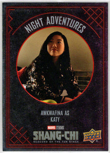 2023 Upper Deck Marvel Shang-Chi Night Adventures Red Insert Card NA-2 Awkwafina
