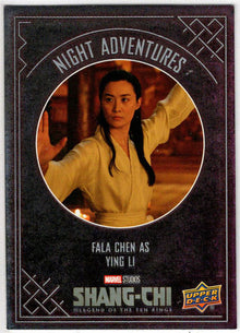 2023 Upper Deck Marvel Shang-Chi Night Adventures Insert Card NA-5 Fala Chen