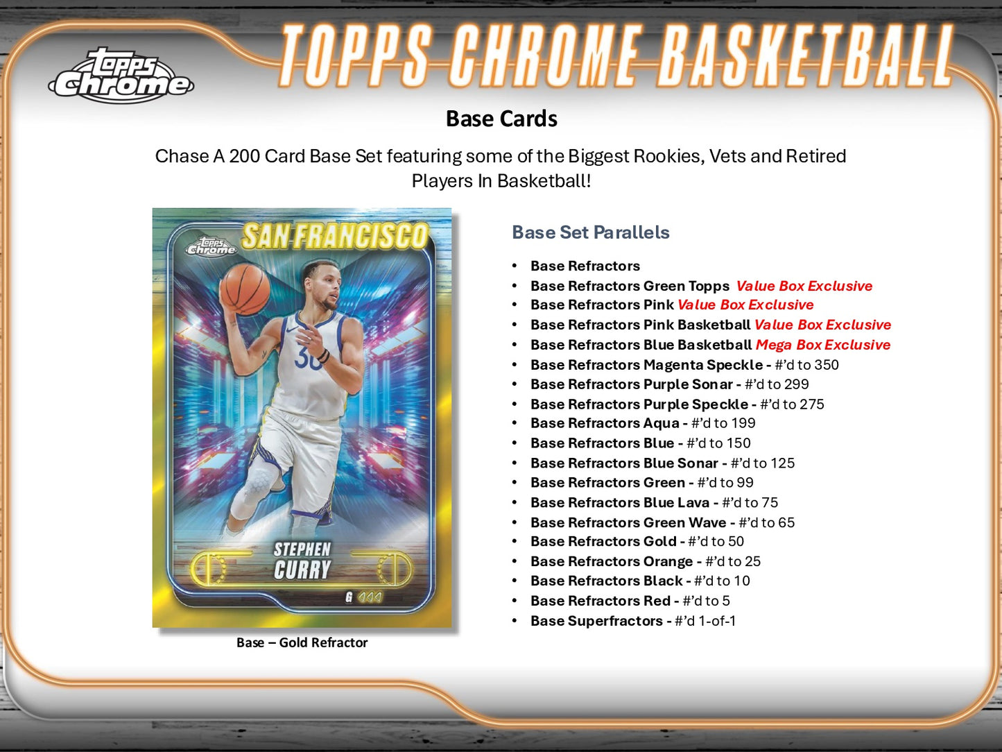 2024-25 Topps Chrome Basketball Monster Mega Box