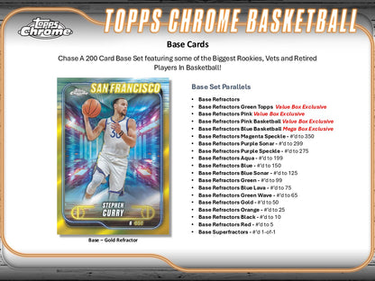 2024-25 Topps Chrome Basketball Monster Mega Box