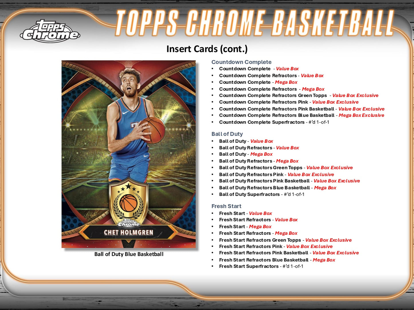 2024-25 Topps Chrome Basketball Monster Mega Box