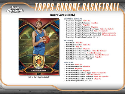 2024-25 Topps Chrome Basketball Monster Mega Box