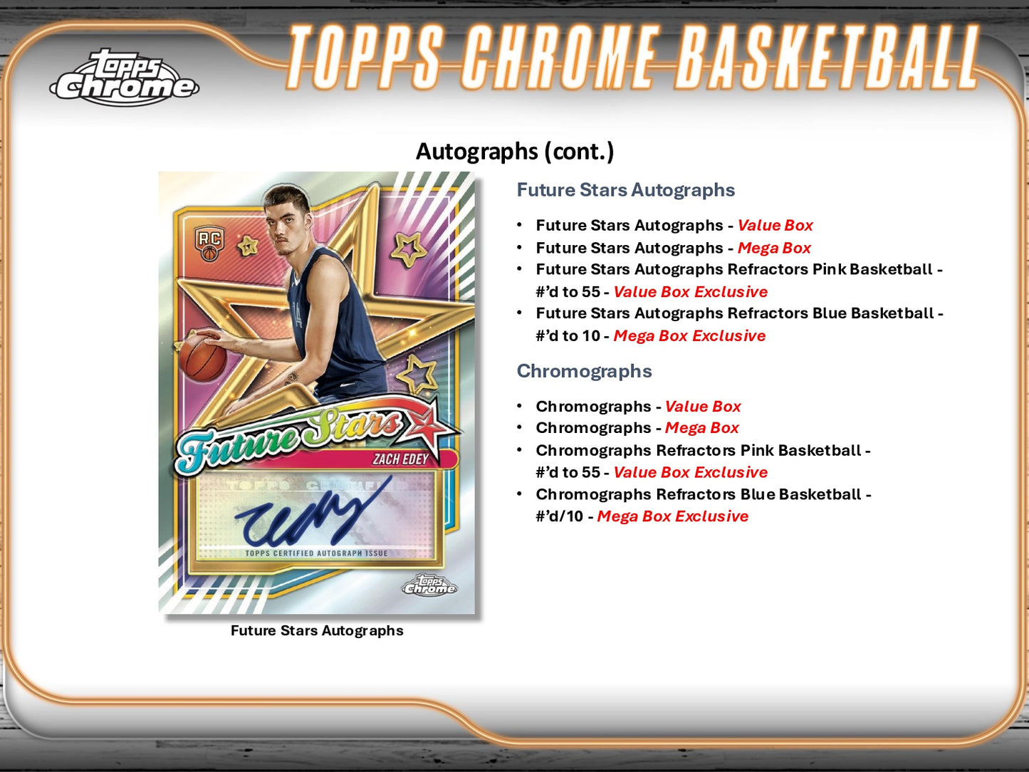 2024-25 Topps Chrome Basketball Monster Mega Box