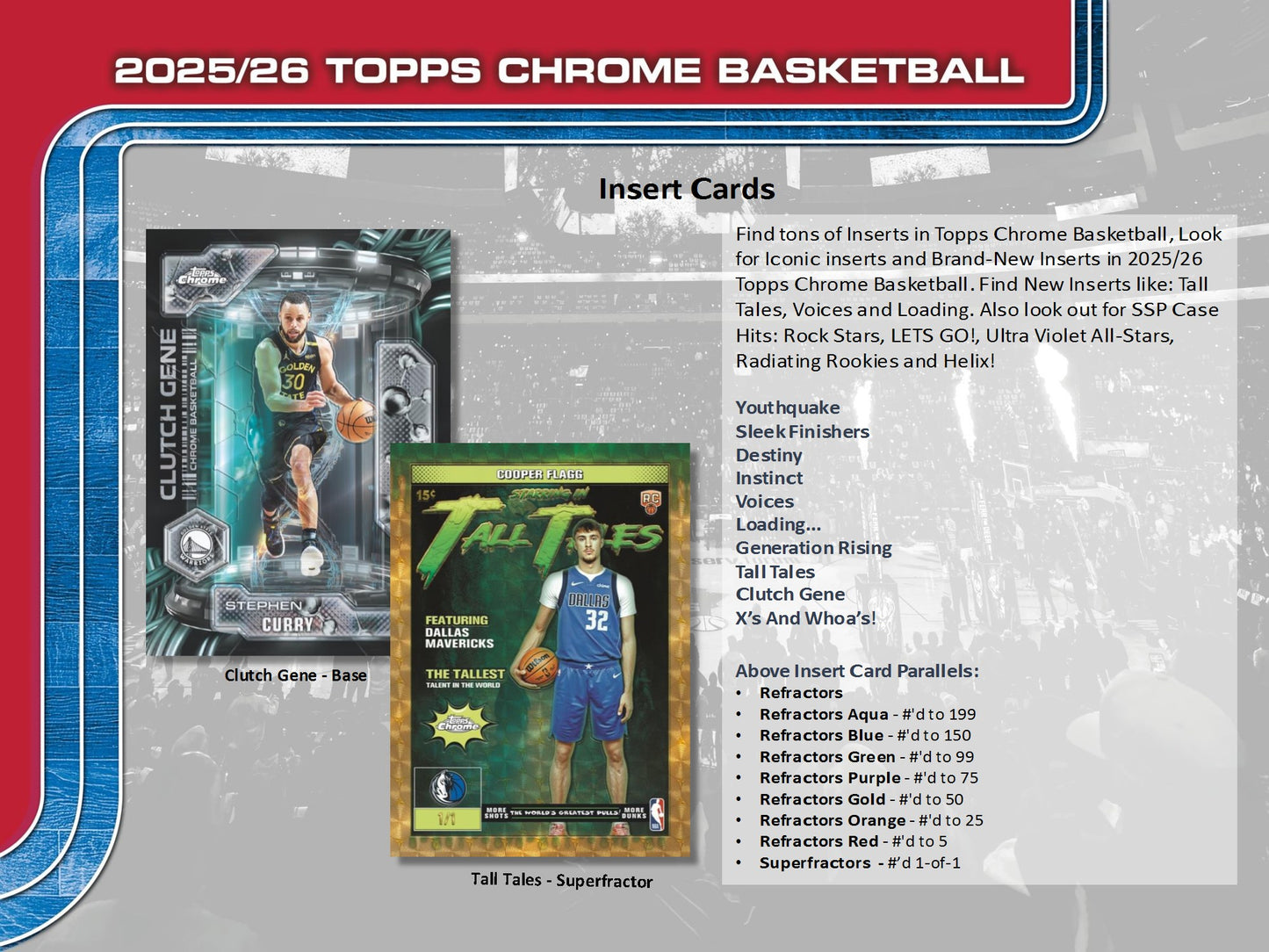 2025-26 Topps Chrome NBA Basketball Hobby Box
