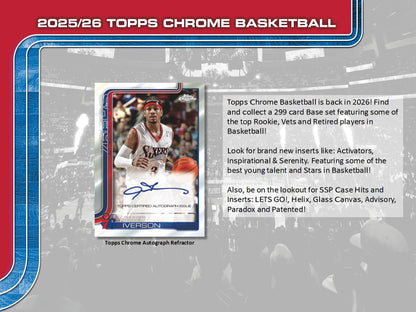 2025-26 Topps Chrome NBA Basketball Mega Box
