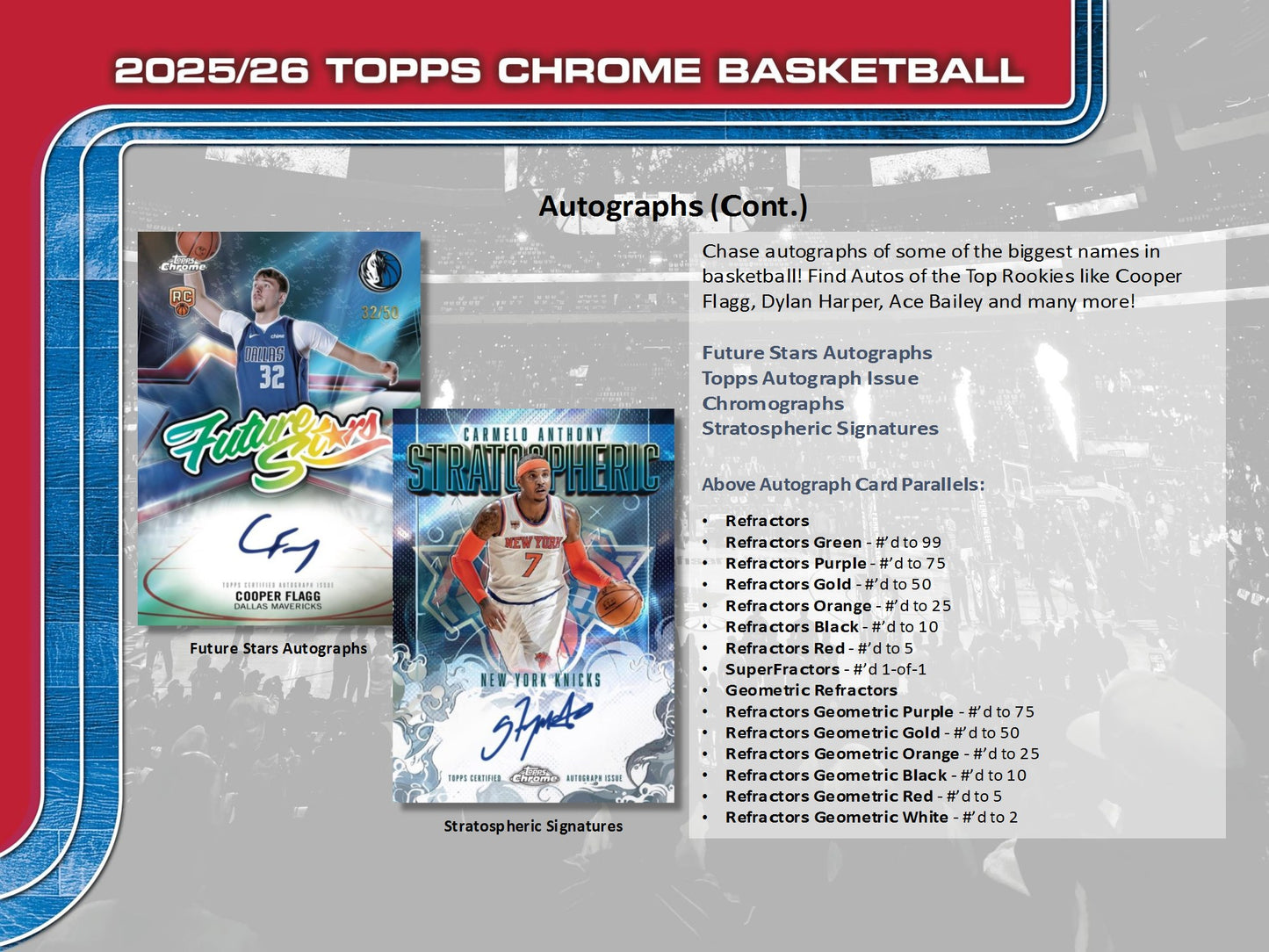2025-26 Topps Chrome NBA Basketball Mega Box