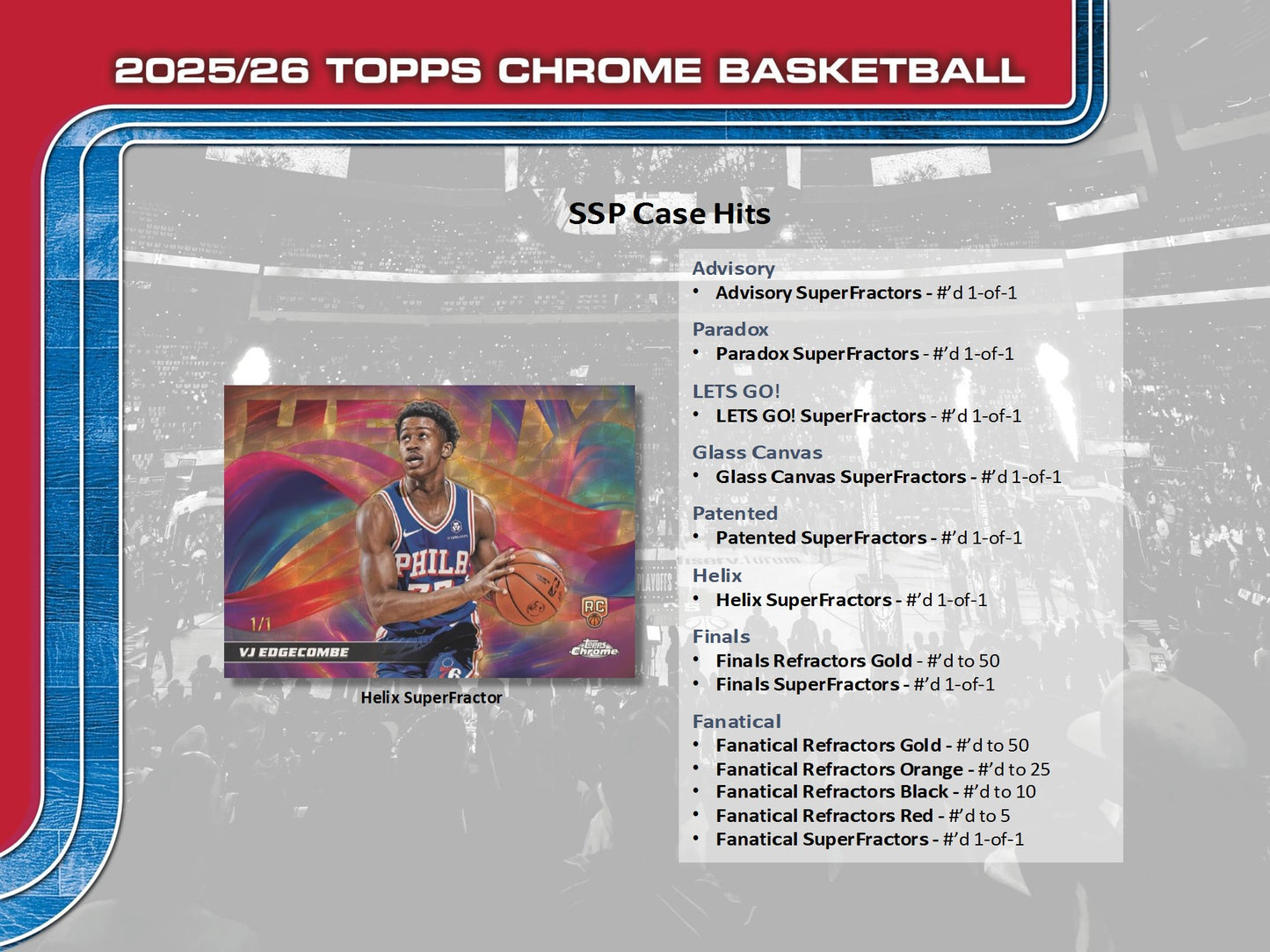 2025-26 Topps Chrome NBA Basketball Value Box