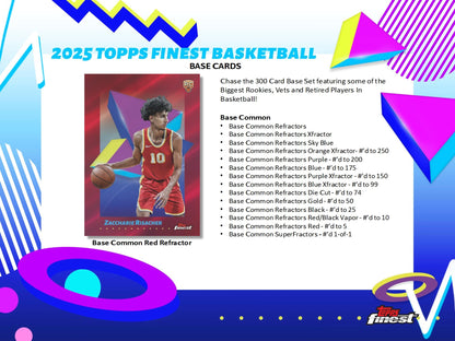2024-25 Topps Finest NBA Basketball Hobby Box