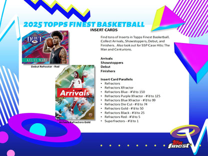 2024-25 Topps Finest NBA Basketball Hobby Box