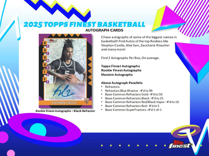 2024-25 Topps Finest NBA Basketball Hobby Box