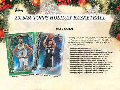 2025-26 Topps NBA Basketball Holiday Mega Box