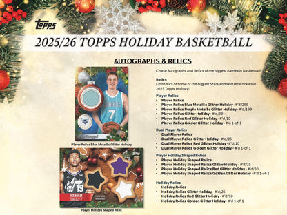 2025-26 Topps NBA Basketball Holiday Mega Box