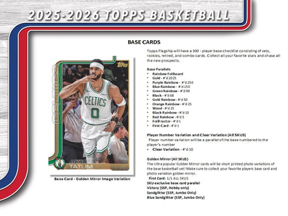 2025-26 Topps NBA Basketball Hobby Box