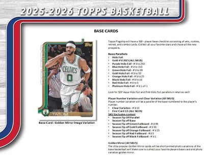 2025-26 Topps NBA Basketball Value Blaster Box
