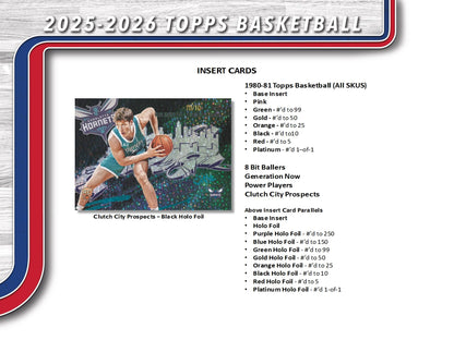 2025-26 Topps NBA Basketball Value Blaster Box