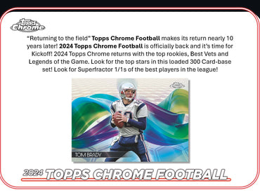 2024 Topps Chrome NFL Football Hobby Box