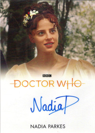 2022 Doctor Who Series 11 & 12 Nadia Parkes Full Bleed Autograph Card