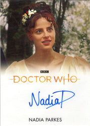 2022 Doctor Who Series 11 & 12 Nadia Parkes Full Bleed Autograph Card