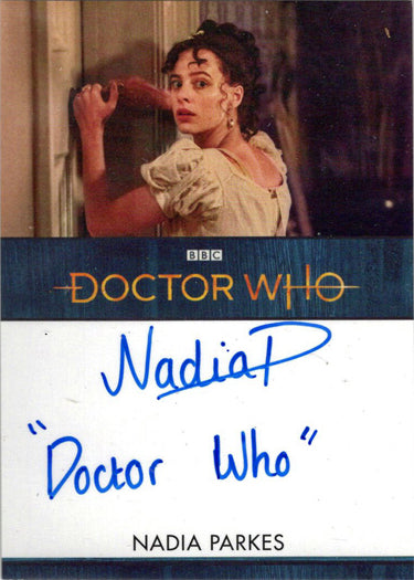 2022 Doctor Who Series 11 & 12 Nadia Parkes Autograph Inscription Card