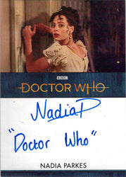 2022 Doctor Who Series 11 & 12 Nadia Parkes Autograph Inscription Card