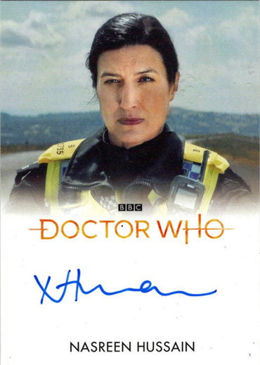 2022 Doctor Who Series 11 & 12 Nasreen Hussain Full Bleed Autograph Card