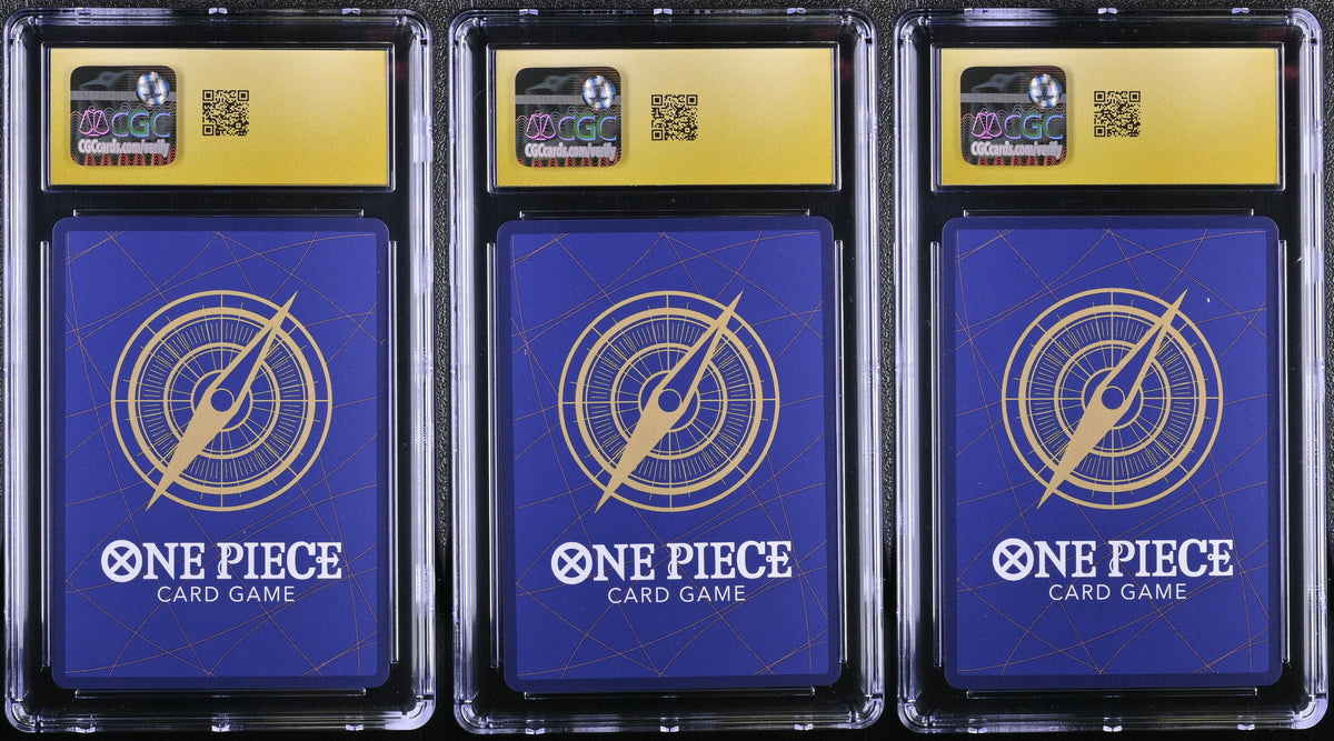 One Piece TCG: 3rd Anniversary Winner Promo Trio (Luffy ST01-012, Ace OP07-053, Sabo OP09-027) – CGC 10 Pristine Set