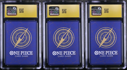 One Piece TCG: 3rd Anniversary Winner Promo Trio (Luffy ST01-012, Ace OP07-053, Sabo OP09-027) – CGC 10 Pristine Set