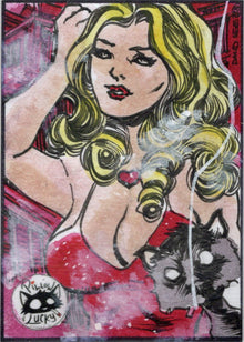 Pillow & Lucky 5finity 2023 Sketch Card David Lee V2