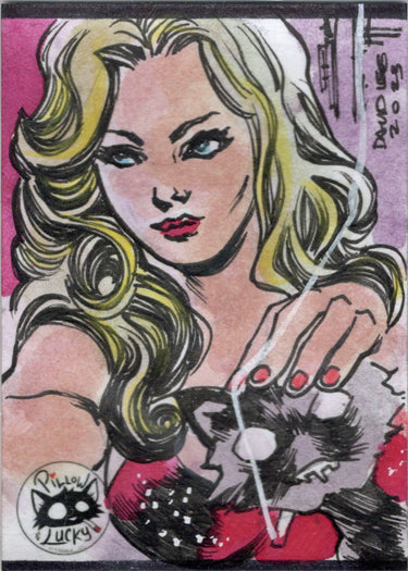 Pillow & Lucky 5finity 2023 Sketch Card David Lee V3