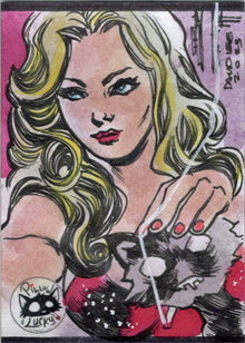 Pillow & Lucky 5finity 2023 Sketch Card David Lee V3