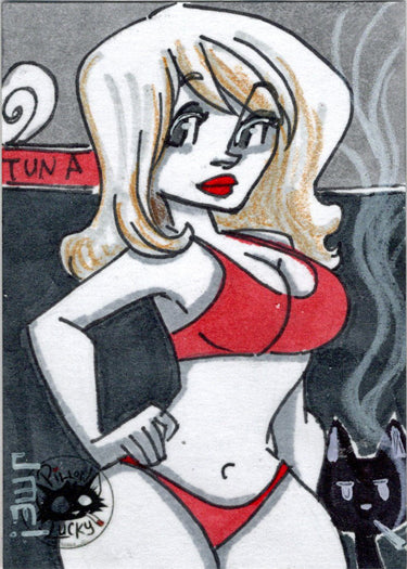 Pillow & Lucky 5finity 2023 Sketch Card Jme Foronda V2