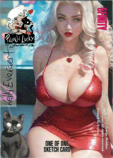 Pillow & Lucky 5finity 2023 Sketch Card Kelly Everaert V1
