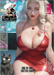 Pillow & Lucky 5finity 2023 Sketch Card Kelly Everaert V1