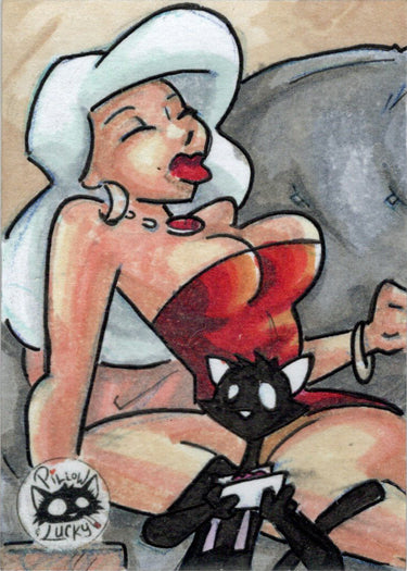 Pillow & Lucky 5finity 2023 Sketch Card Paul Hill V1