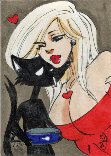 Pillow & Lucky 5finity 2023 Sketch Card Tiffany Peek V1